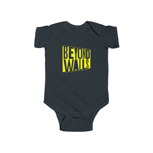 Infant Fine Jersey Bodysuit with YELLOW Logo