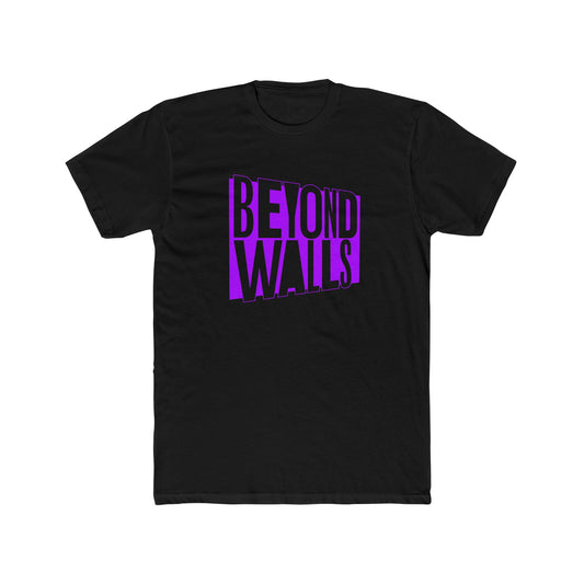 Premium BEYOND WALLS T-Shirt with PURPLE Logo Design