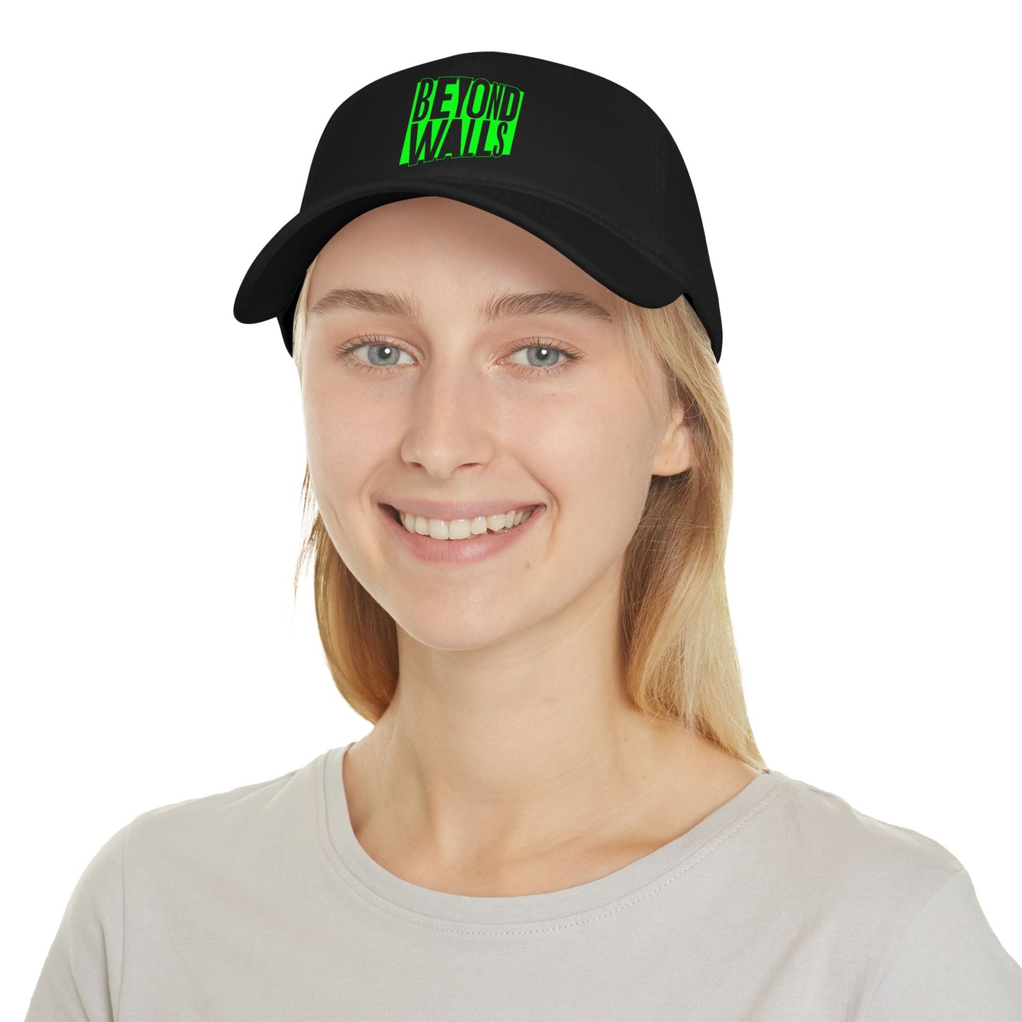 Low Profile Baseball Cap - Green Logo