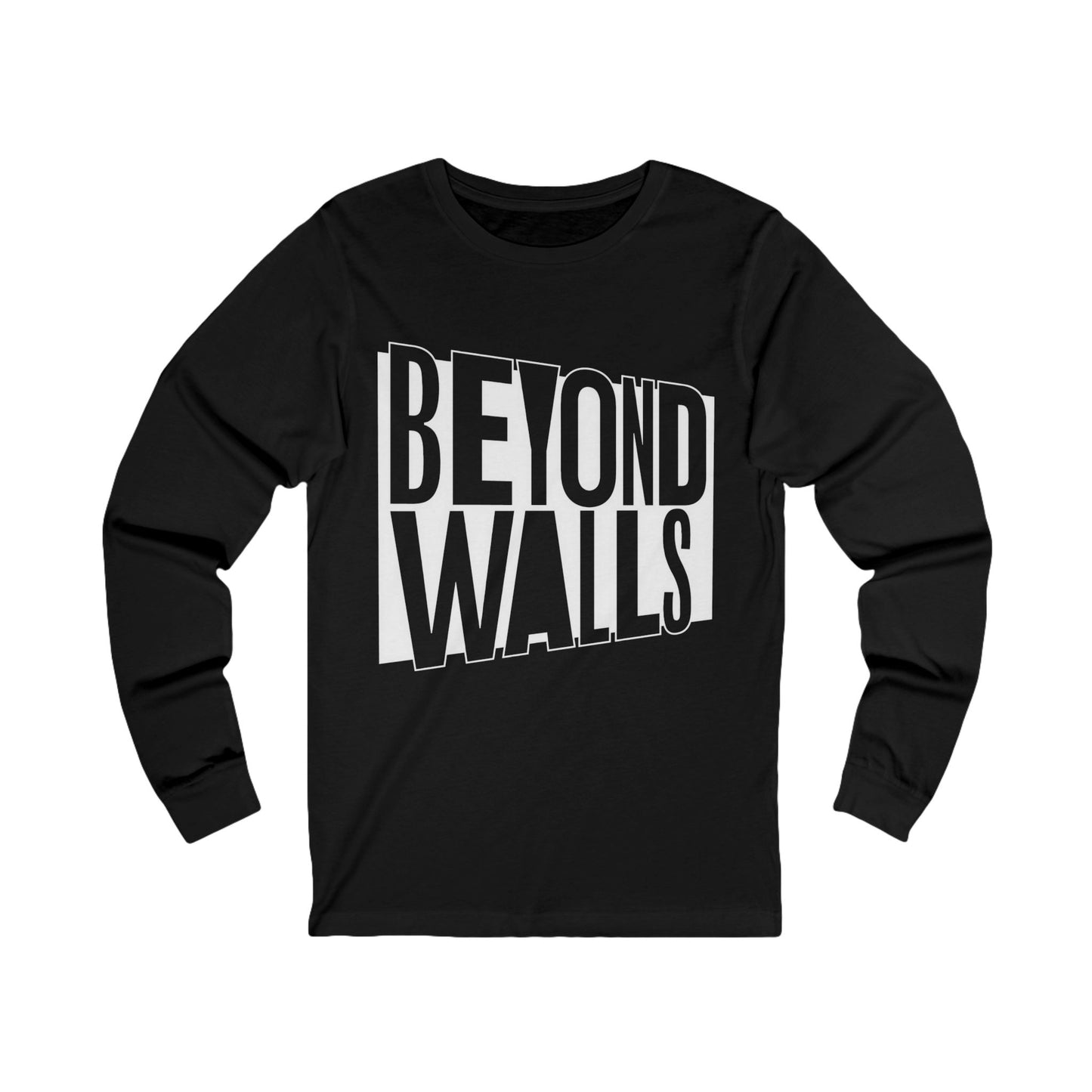 Beyond Walls Logo (Front) Artist Names (Back) Unisex Jersey Long Sleeve Tee