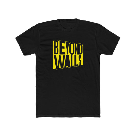 Premium BEYOND WALLS T-Shirt with YELLOW Logo Design