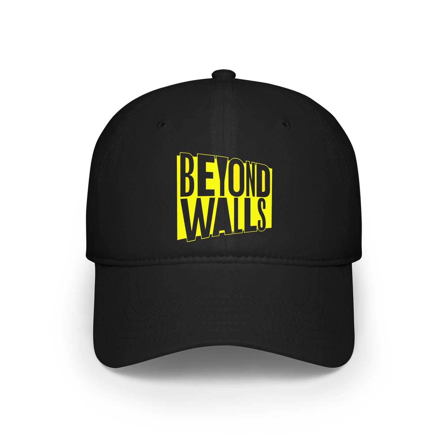 Low Profile Baseball Cap - Yellow Logo