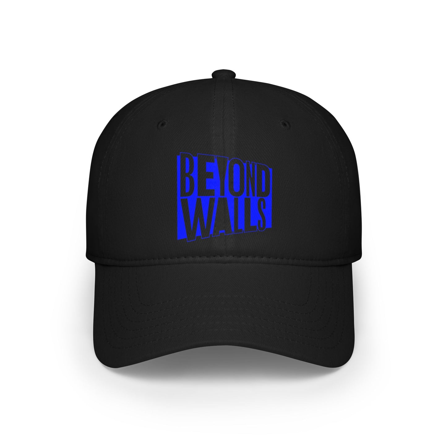 Low Profile Baseball Cap - Blue Logo