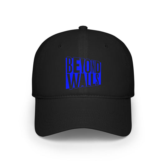 Low Profile Baseball Cap - Blue Logo