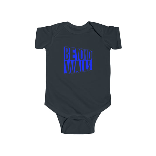 Infant Fine Jersey Bodysuit with BLUE Logo