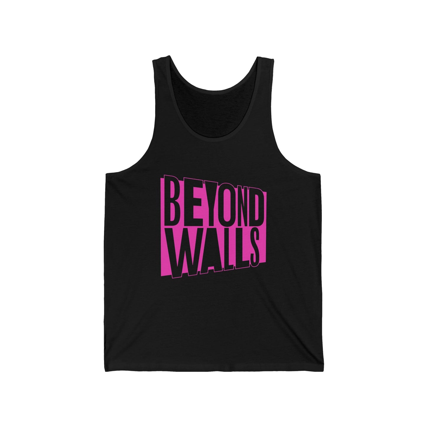 Unisex Jersey Tank - PINK logo