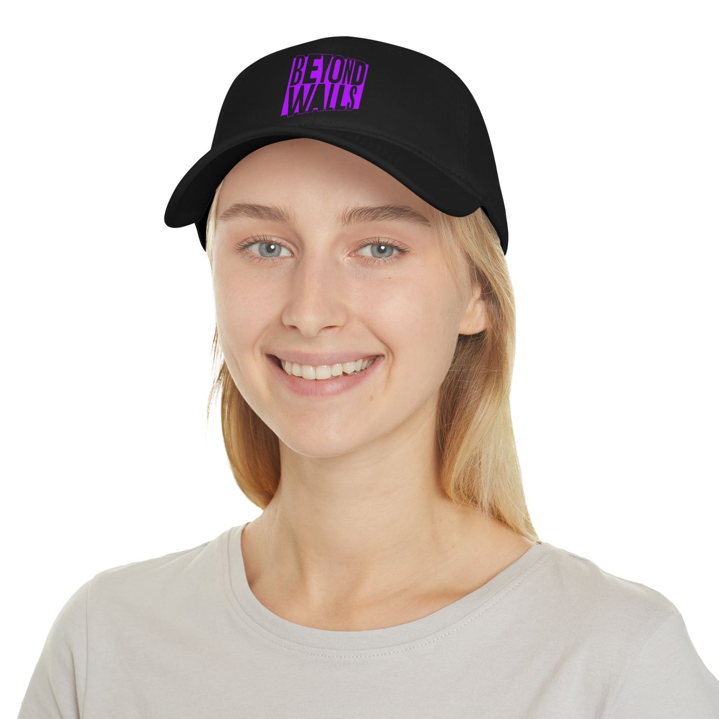 Low Profile Baseball Cap - Purple Logo