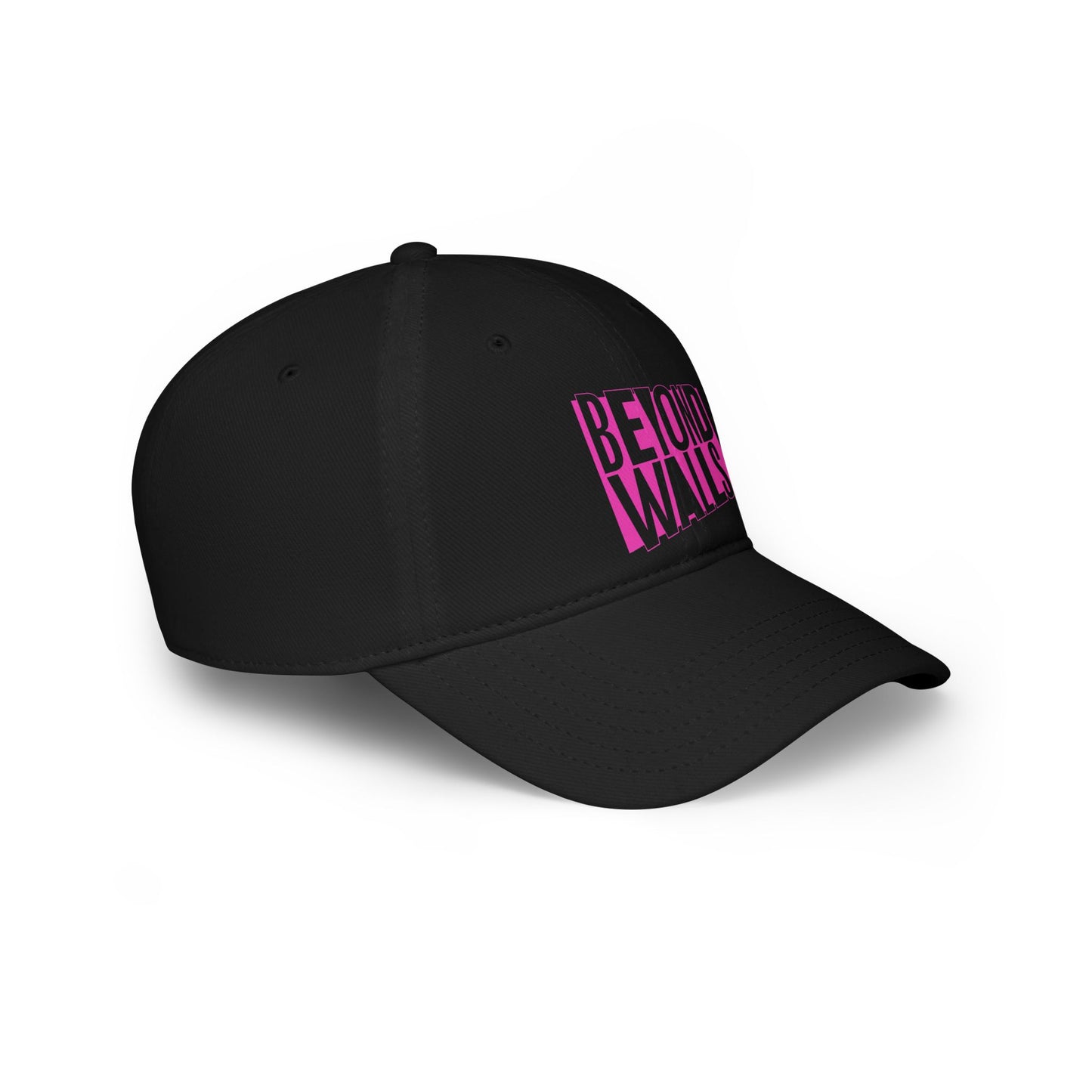 Low Profile Baseball Cap - Pink Logo