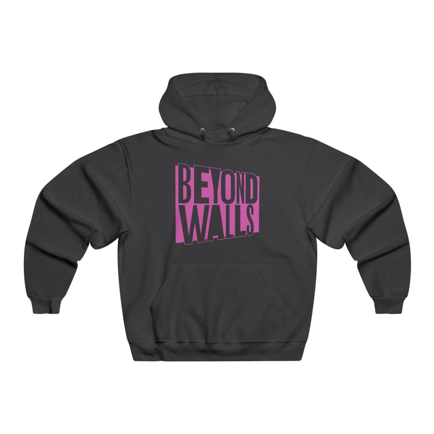 NUBLEND® BEYOND WALLS Hooded Sweatshirt with PINK Logo