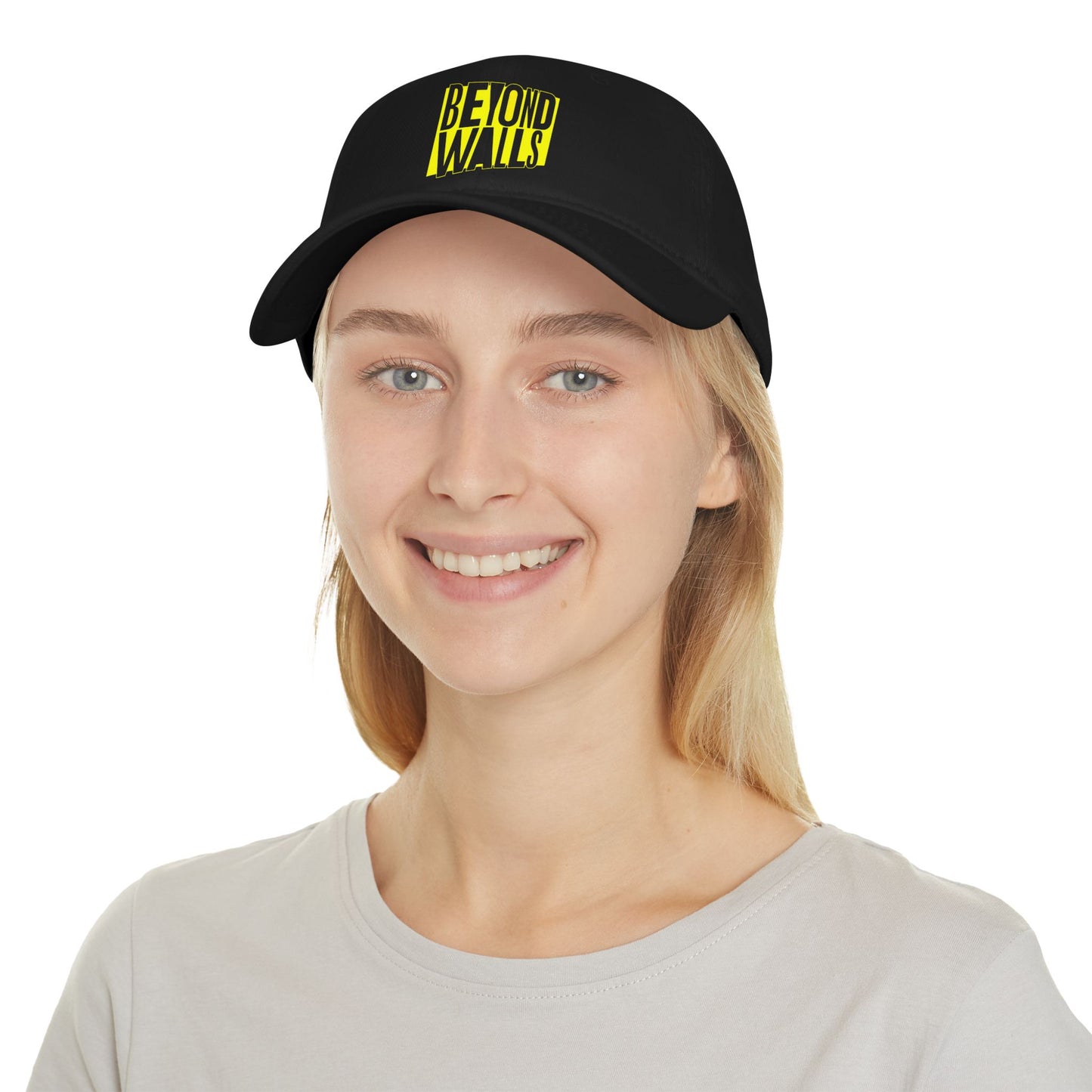 Low Profile Baseball Cap - Yellow Logo