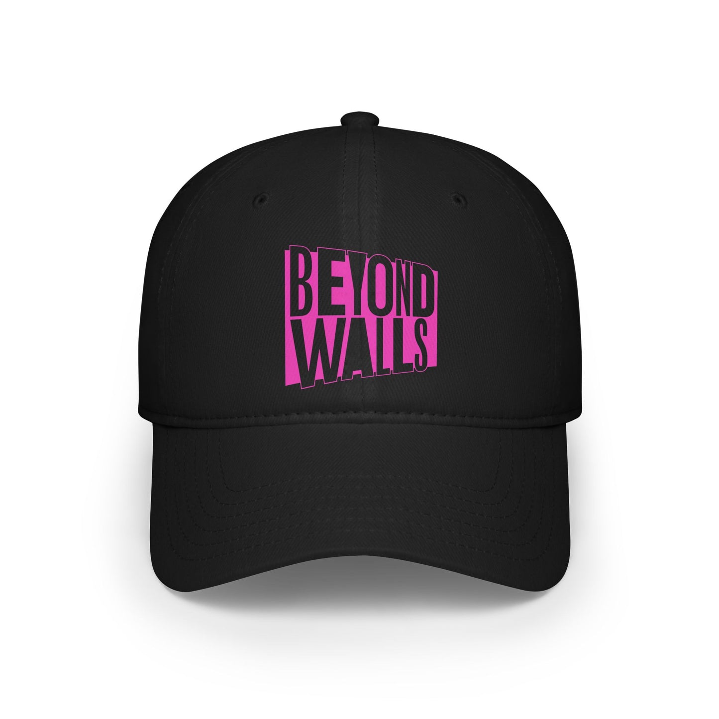 Low Profile Baseball Cap - Pink Logo