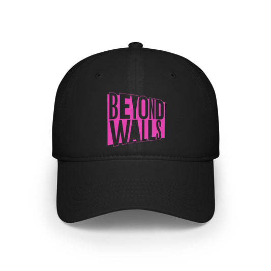 Low Profile Baseball Cap - Pink Logo