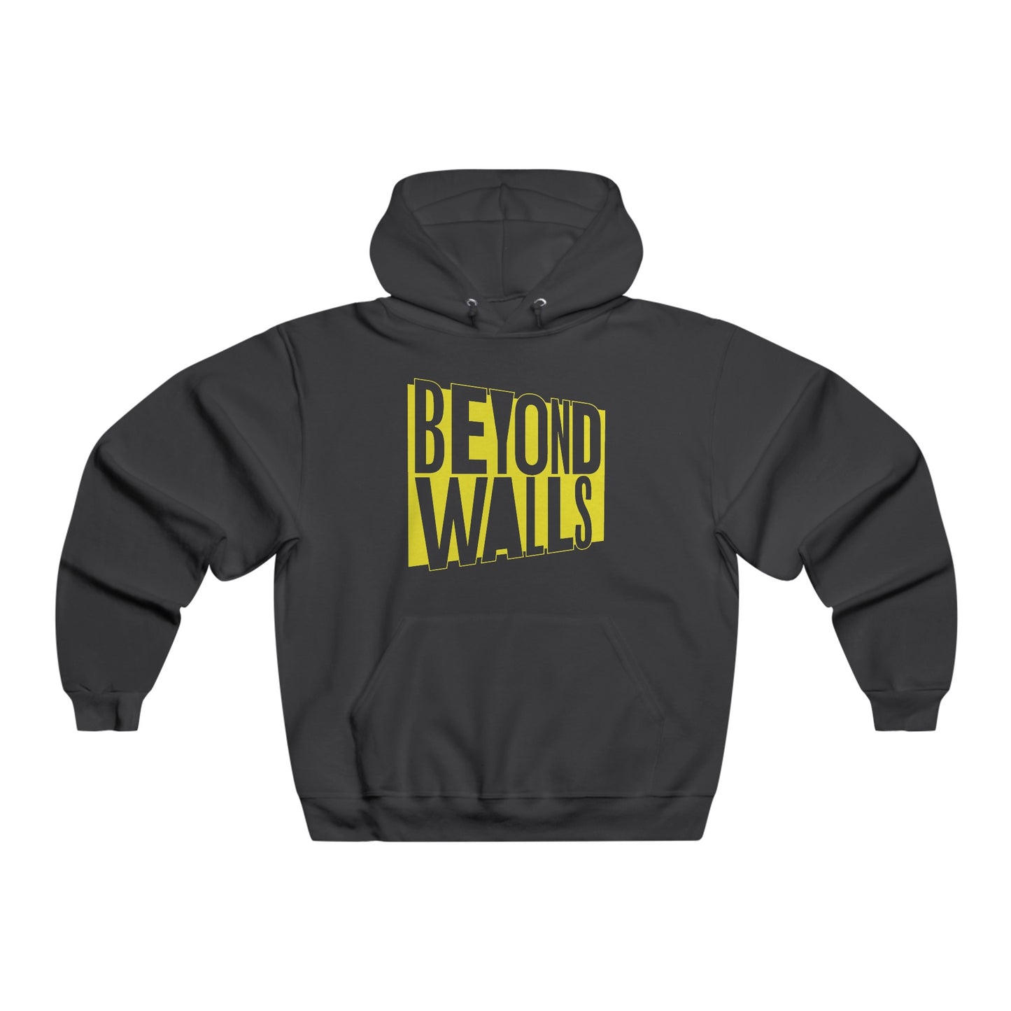 NUBLEND® BEYOND WALLS Hooded Sweatshirt with YELLOW Logo