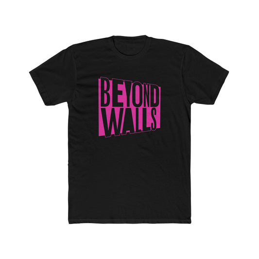 Premium BEYOND WALLS T-Shirt with PINK Logo Design