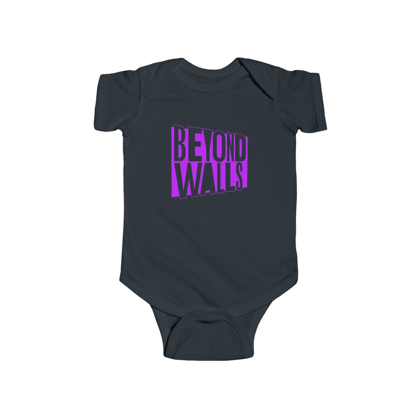 Infant Fine Jersey Bodysuit with PURPLE Logo