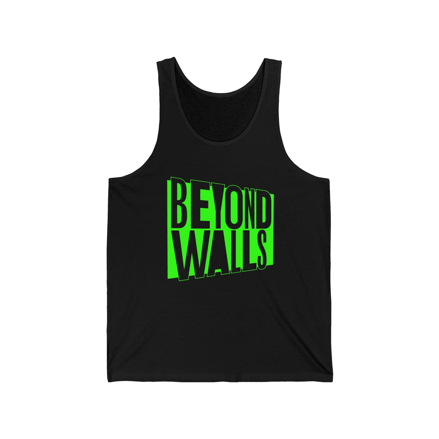 Unisex Jersey Tank - GREEN logo