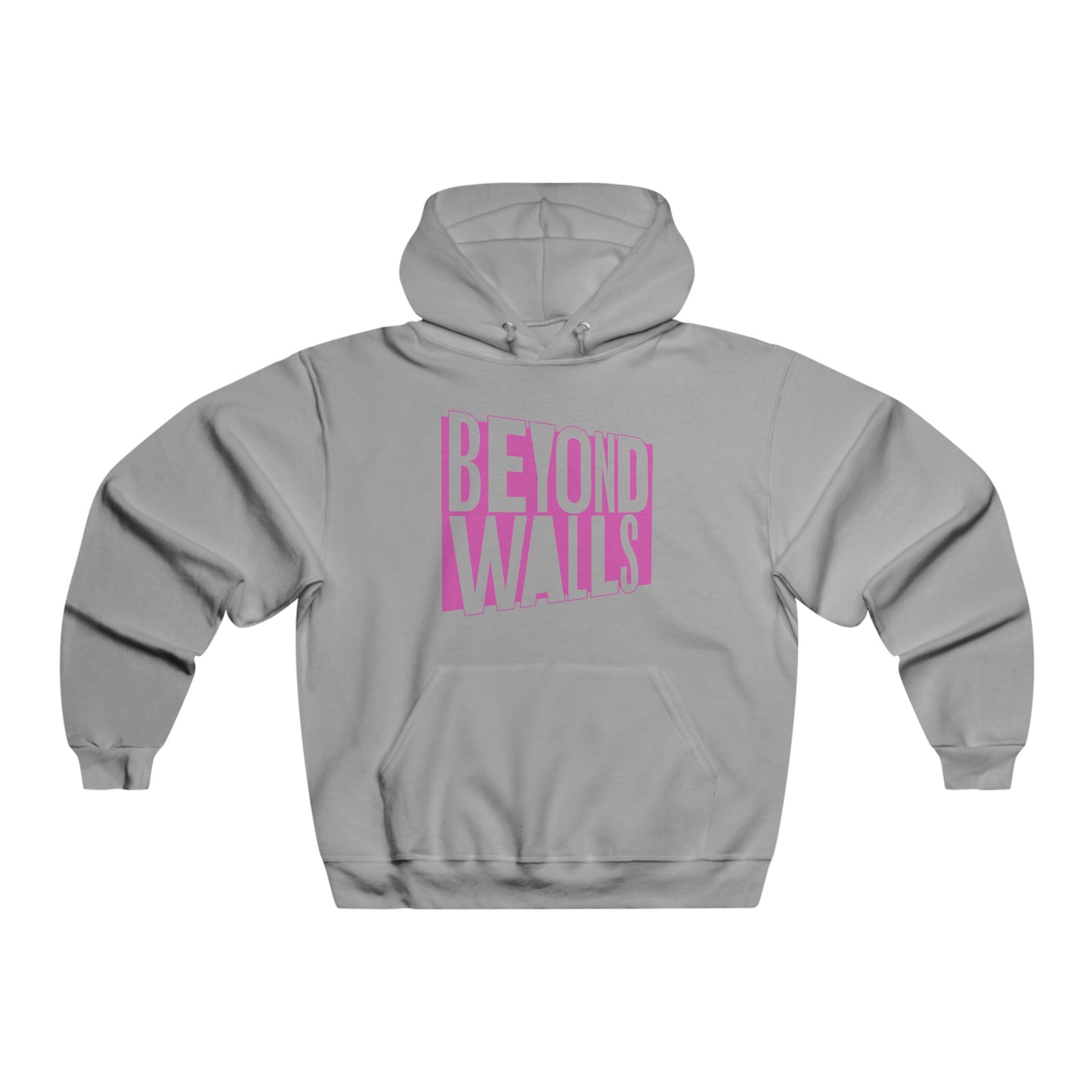 NUBLEND® BEYOND WALLS Hooded Sweatshirt with PINK Logo