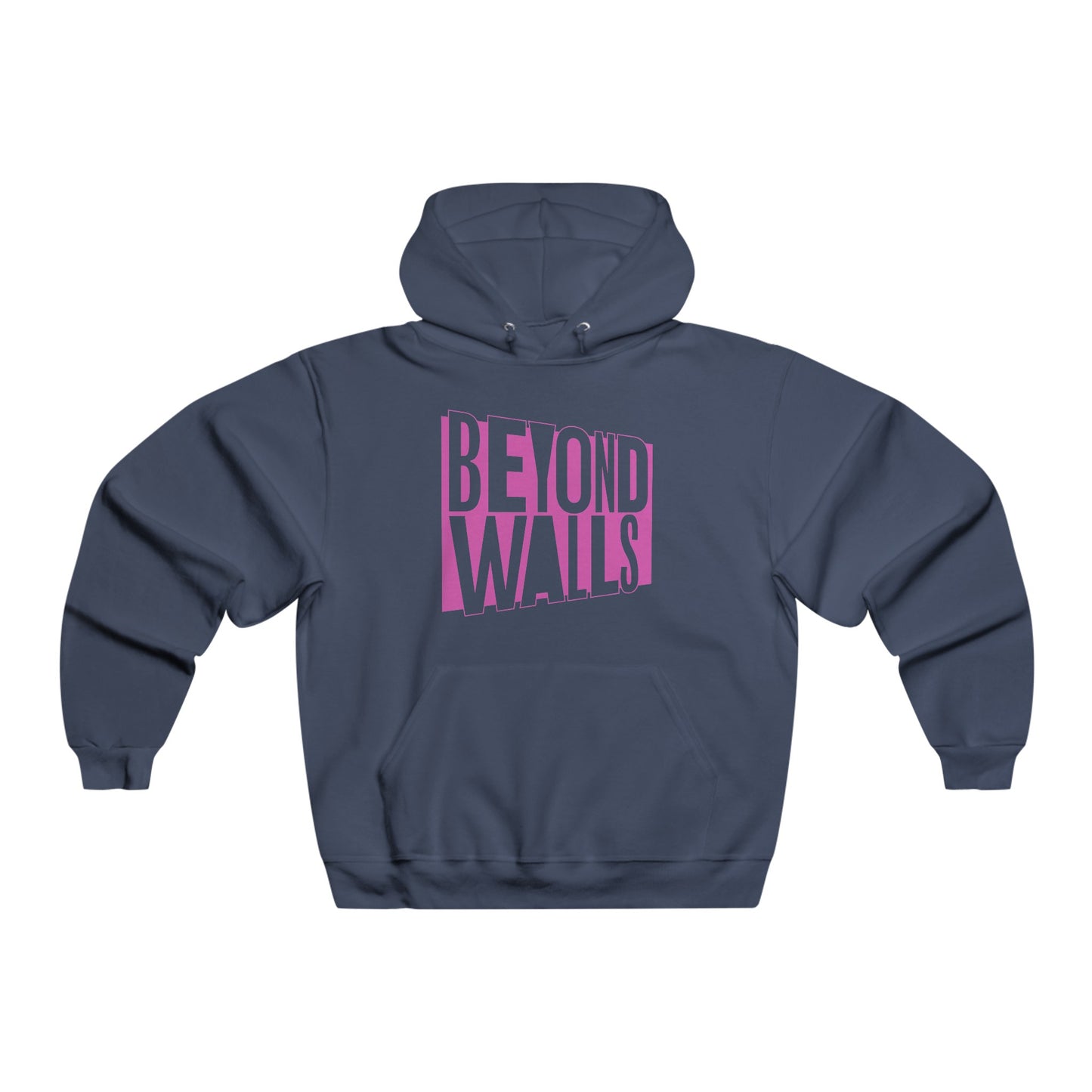 NUBLEND® BEYOND WALLS Hooded Sweatshirt with PINK Logo