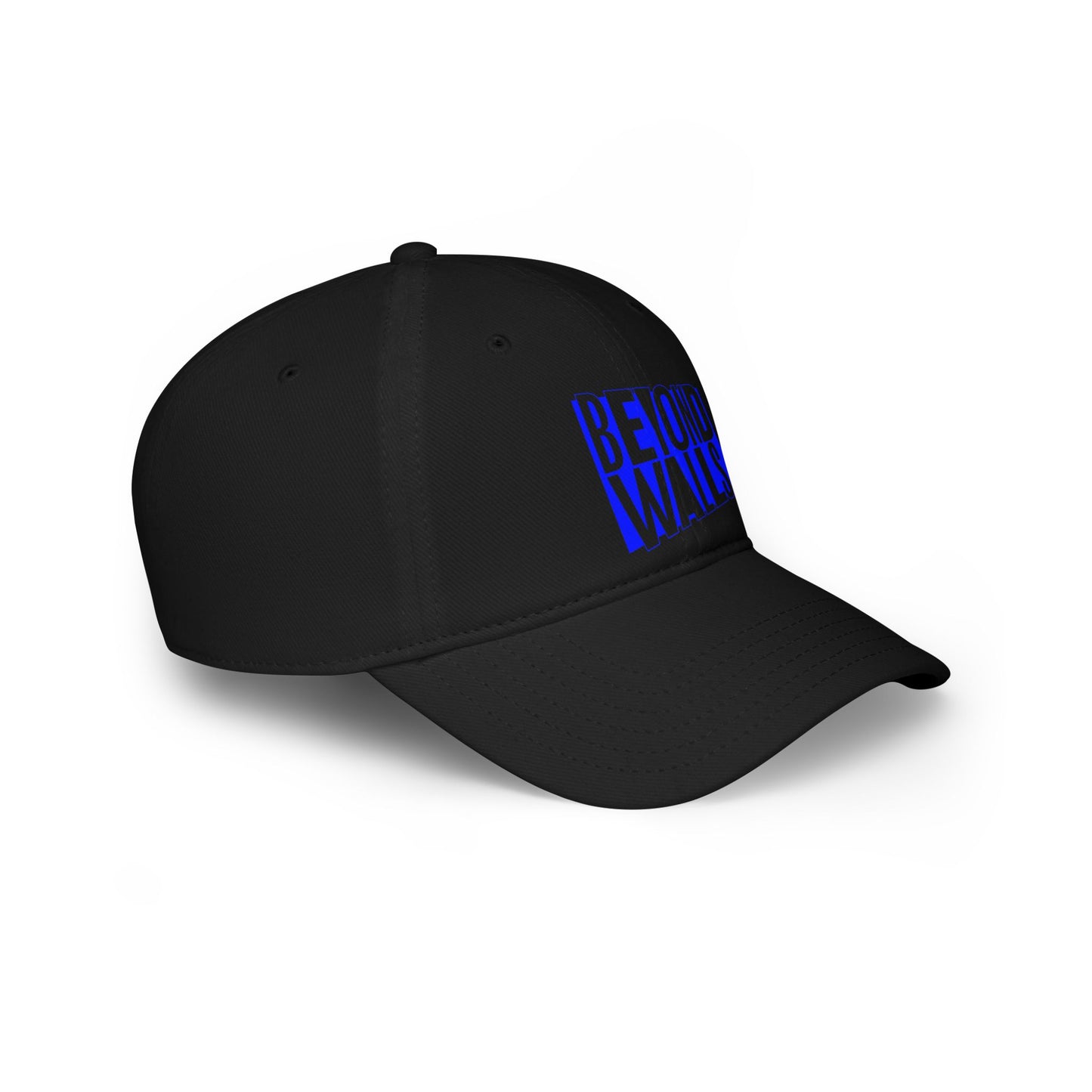 Low Profile Baseball Cap - Blue Logo